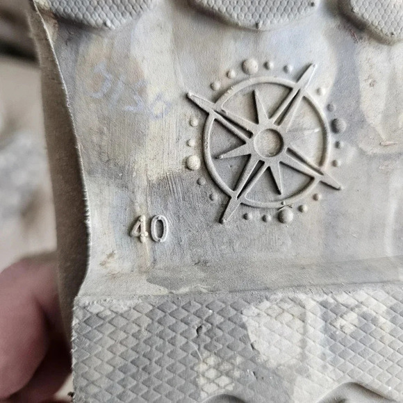 Bussola Combat Boots Lightweight Leather Suede Taupe Beige Camo size 9.5 Italy - Picture 3 of 8